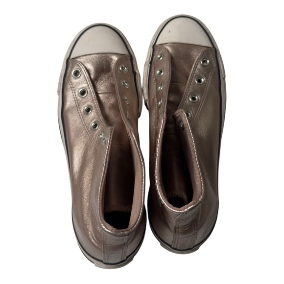Women's Chuck Taylor All Star Lift Metallic Leather High Top SZ 8 562773C - Picture 11 of 12
